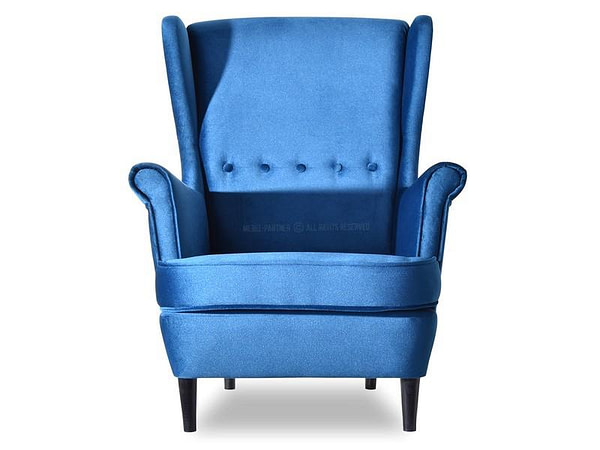 Malmo MALMO füles fotel, kék-fekete 11