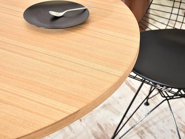 Design asztalok TORNADO köralakú étkezőasztal, kőris-fekete 8