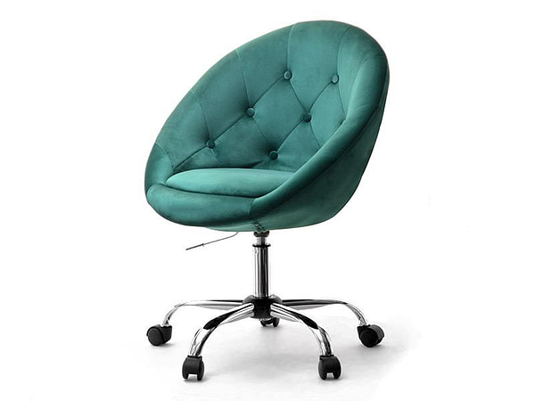 Sala 4 SALA 4 zöld velvet görgős forgófotel