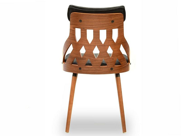 Hajlított székek CRABI szék, dió-vintage fekete 15