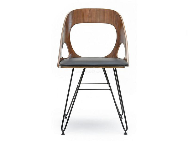Hajlított székek AIDA szék, dió-fekete 19