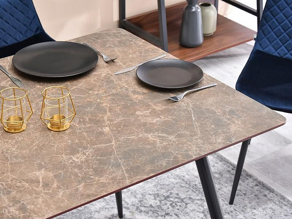 Design asztalok ONEKA barna márvány színű asztal 5