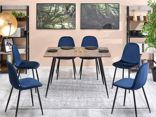 Design asztalok ONEKA barna márvány színű asztal 2
