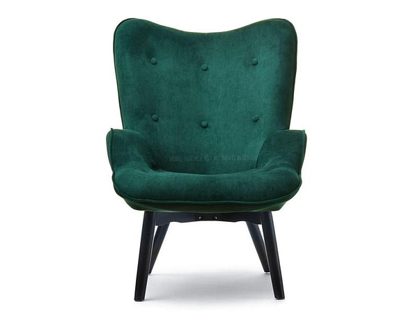 Nuria NURIA steppelt skandináv fotel zöld-fekete 14