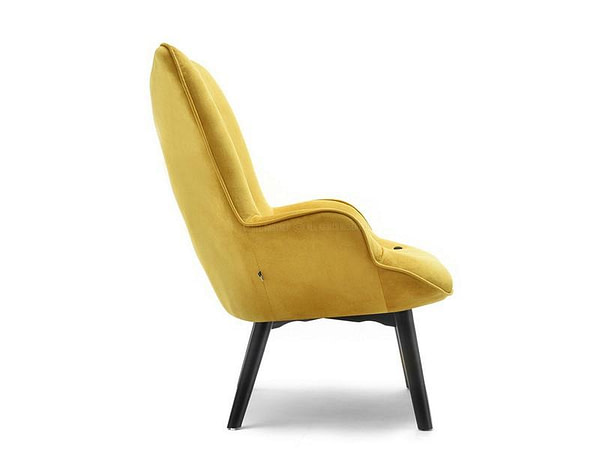 Nuria NURIA steppelt skandináv fotel sárga-fekete 13
