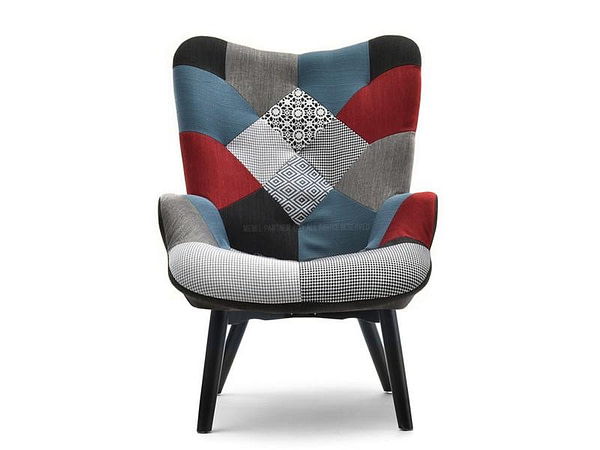 Nuria NURIA steppelt skandináv fotel patchwork 1-fekete 12