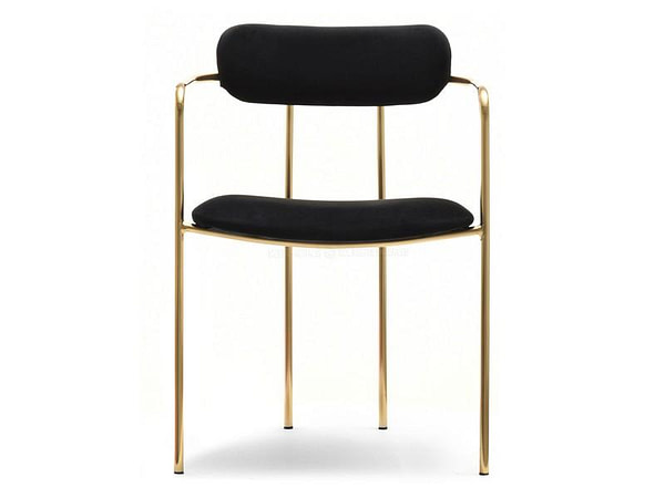 Malaga karosszék MALAGA szék, fekete plüss-arany 13