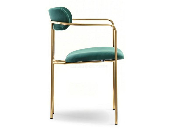 Malaga karosszék MALAGA szék, zöld plüss-arany 15