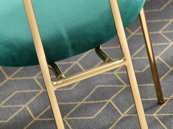 Malaga karosszék MALAGA szék, zöld plüss-arany 11