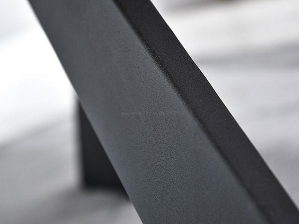 Design asztalok RETRO étkezőasztal, antico tölgy asztallap, fekete fém x-láb 6