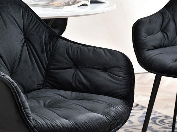 Saba SABA steppelt karosszék, fekete velvet 9