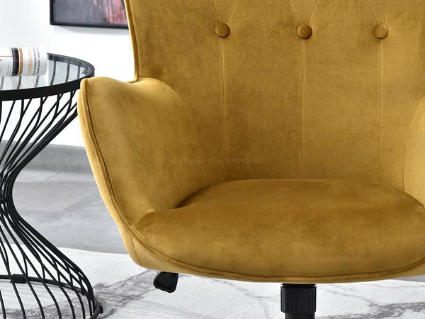 Trini TRINI steppelt forgófotel, arany velvet-fekete 7