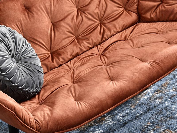 Saba IDYLLE steppelt szalon-kanapé, vörösréz velvet 7