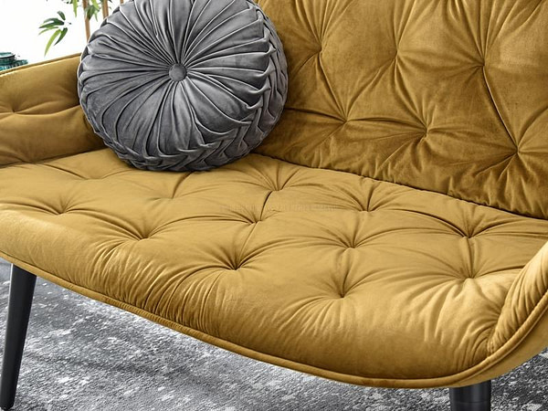 Saba IDYLLE steppelt szalon-kanapé, arany velvet 6