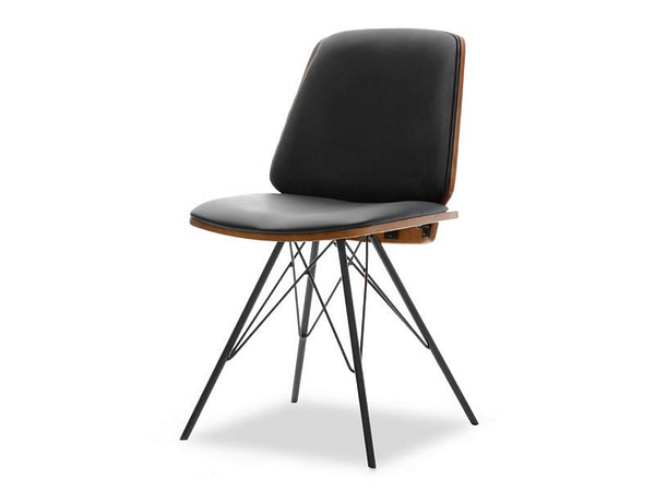 Hajlított székek MANTIS szék, dió-fekete