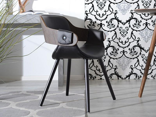 Hajlított székek TWIG szék, antikolt tölgy-fekete 8