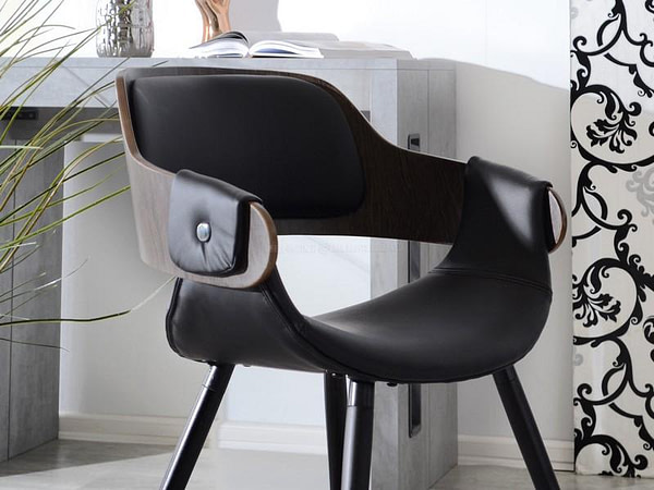 Hajlított székek TWIG szék, antikolt tölgy-fekete 10