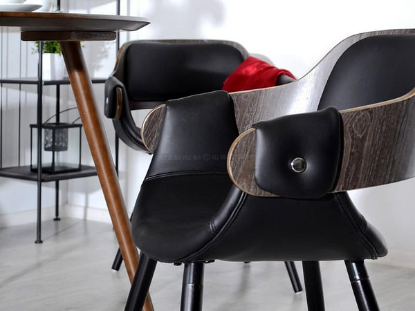 Hajlított székek TWIG szék, antikolt tölgy-fekete 11