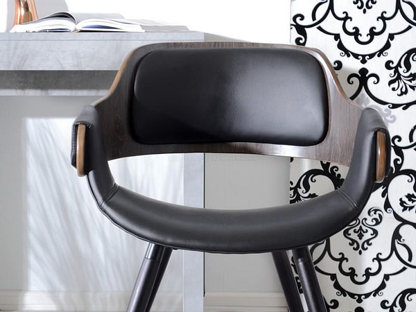 Hajlított székek TWIG szék, antikolt tölgy-fekete 13
