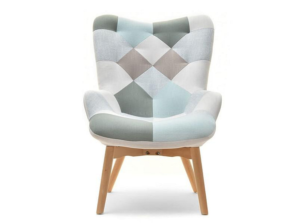 Nuria NURIA steppelt skandináv fotel, patchwork 2-bükk 15