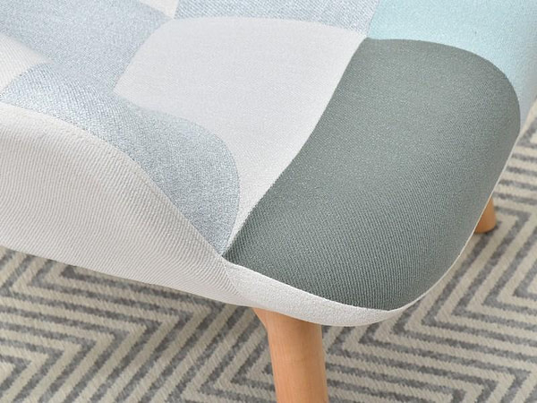 Nuria NURIA steppelt skandináv fotel, patchwork 2-bükk 12