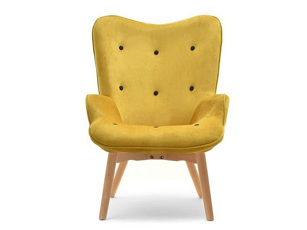 Nuria NURIA steppelt skandináv fotel, sárga-bükk 11