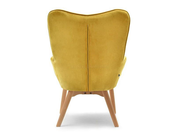 Nuria NURIA steppelt skandináv fotel, sárga-bükk 13