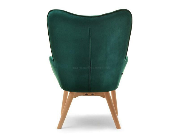 Nuria NURIA steppelt skandináv fotel, zöld-bükk 13