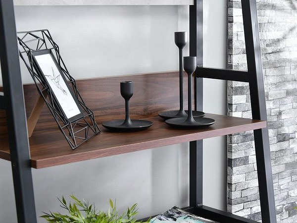 Íróasztalok és polcok BERG TRIPLE SET skandináv íróasztal és 2 db polc, patchwork-fekete 12