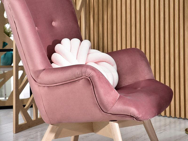 Lori LORI füles fotel, dusty pink-bükk 8