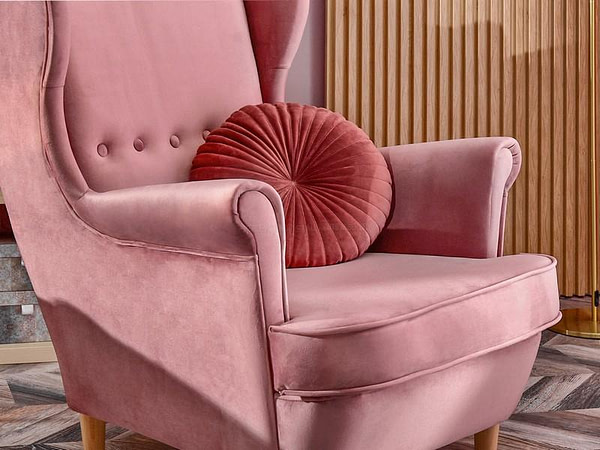 Malmo MALMO füles fotel, dusty pink-bükk 9