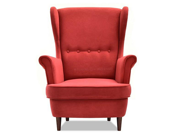 Malmo MALMO füles fotel, vörös áfonya-dió 13