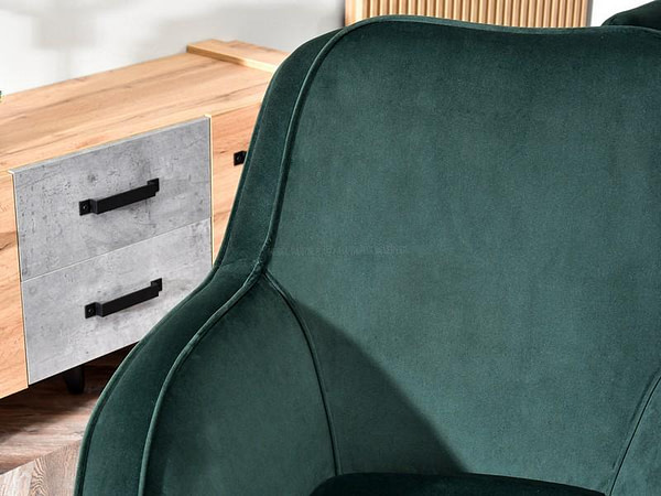 Mers MERS tojásfotel, üvegzöld-fekete 8