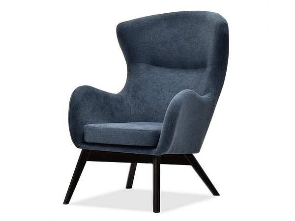 Luka LUKA füles fotel, acélkék DENIM