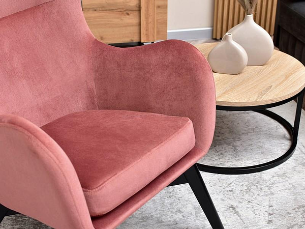 Luka LUKA füles fotel, dusty pink 8