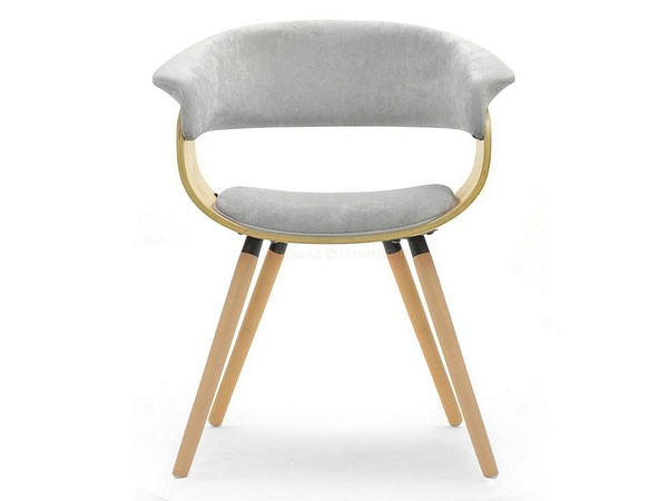 Hajlított székek ELINA szék, hamuszürke plüss-tölgy 16