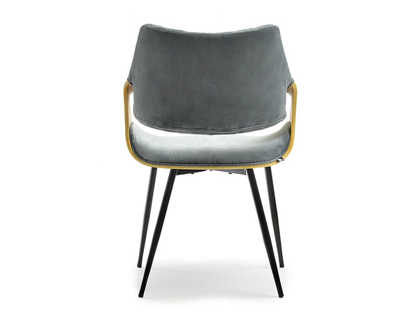 Hajlított székek RENZO design étkezőszék, szürke – tölgy 2