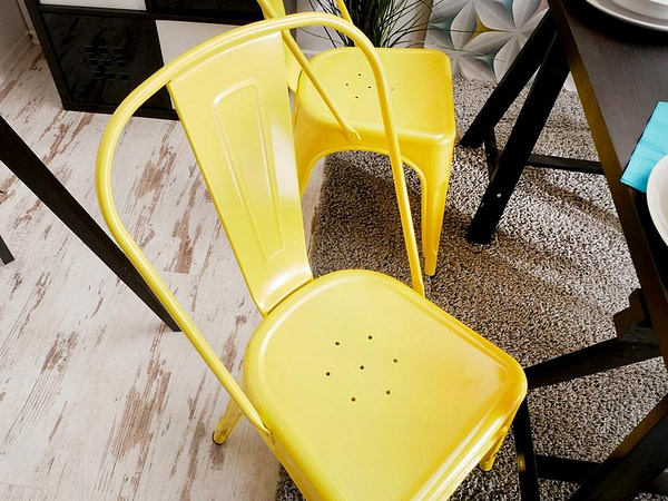 Fém székek ALFREDO 1 szék, sárga 5