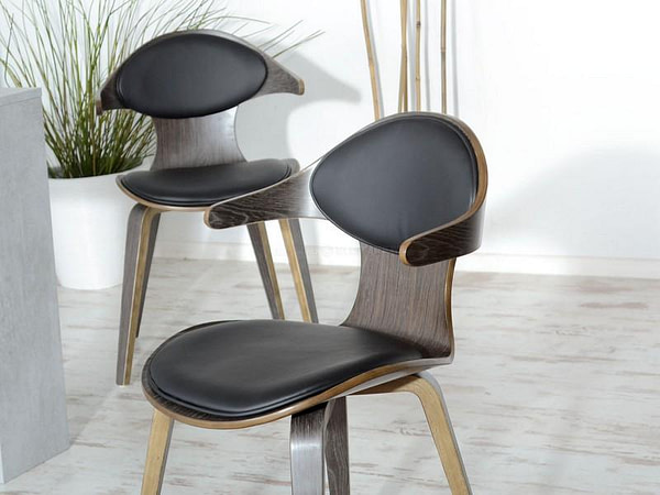 Hajlított székek RODEO szék, sötét antikolt tölgy-fekete 9