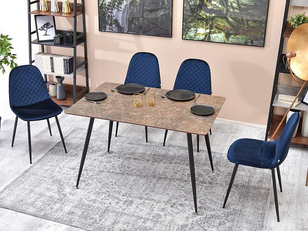 Design asztalok ONEKA barna márvány színű asztal 4
