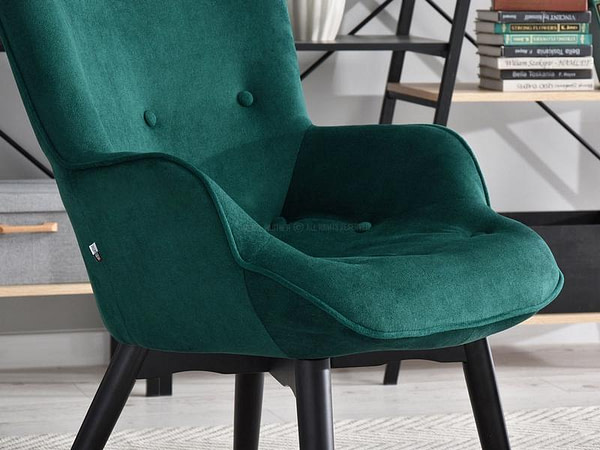 Nuria NURIA steppelt skandináv fotel zöld-fekete 9