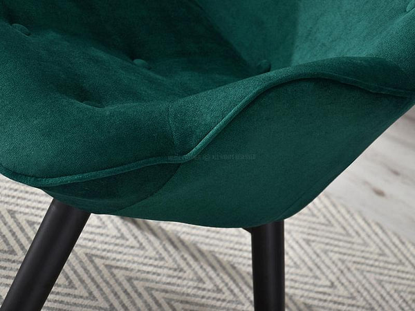Nuria NURIA steppelt skandináv fotel zöld-fekete 10
