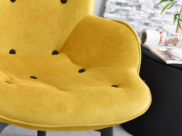 Nuria NURIA steppelt skandináv fotel sárga-fekete 8
