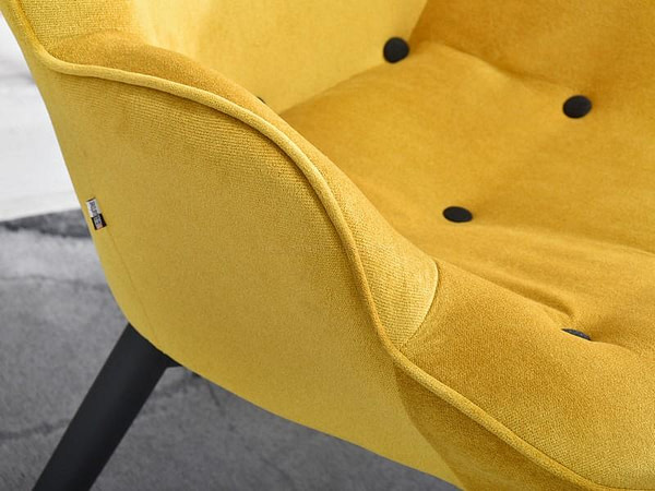 Nuria NURIA steppelt skandináv fotel sárga-fekete 7