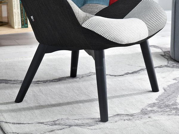 Nuria NURIA steppelt skandináv fotel patchwork 1-fekete 10