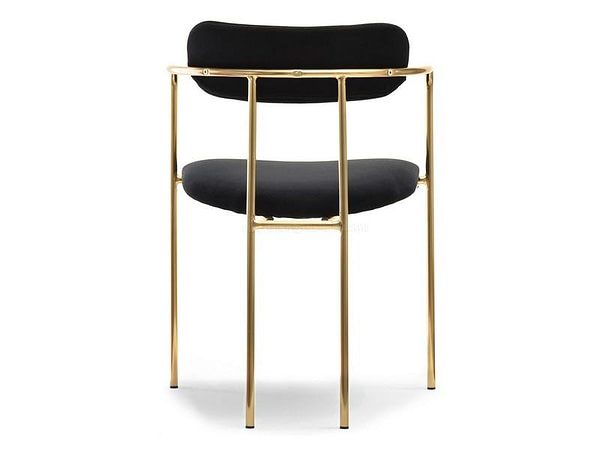 Malaga karosszék MALAGA szék, fekete plüss-arany 15