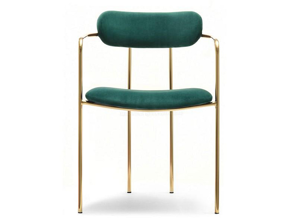 Malaga karosszék MALAGA szék, zöld plüss-arany 14