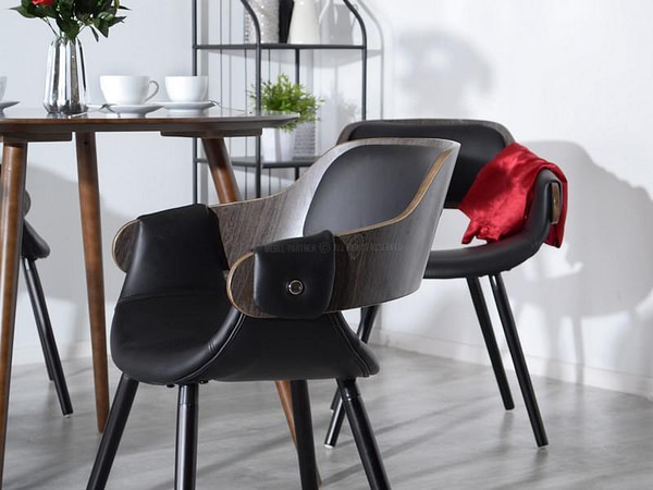 Hajlított székek TWIG szék, antikolt tölgy-fekete 9