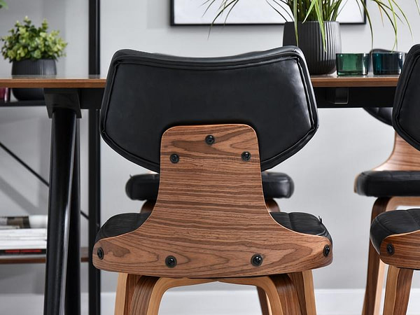Hajlított székek IDRIS szék, dió-fekete 13