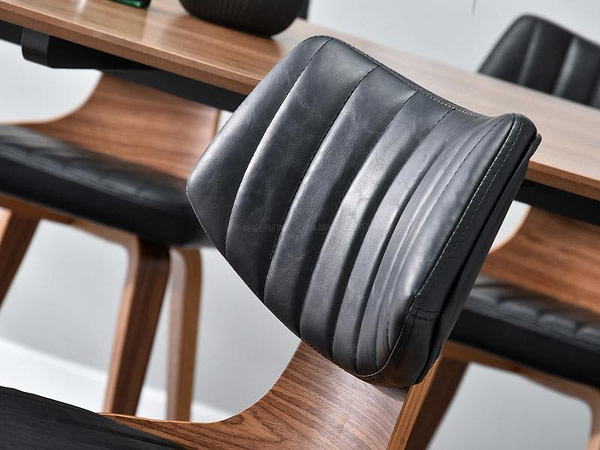 Hajlított székek IDRIS szék, dió-fekete 9